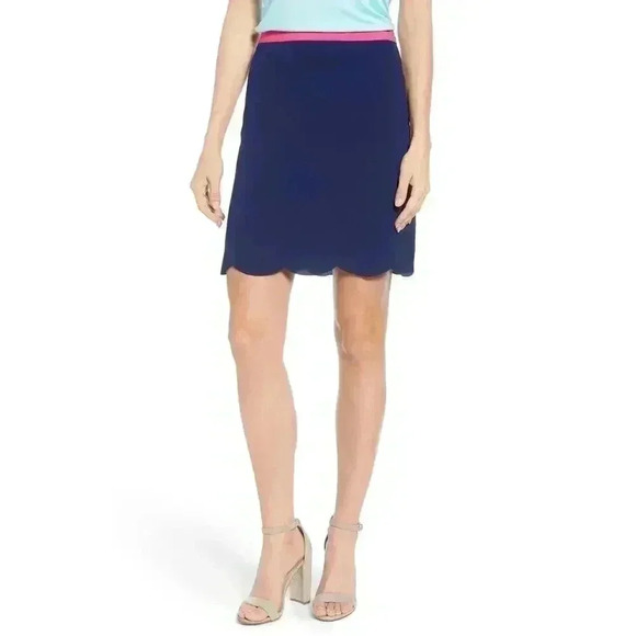 Gibson X Living in Yellow Daphne Scallop Hem Skirt - Picture 1 of 2